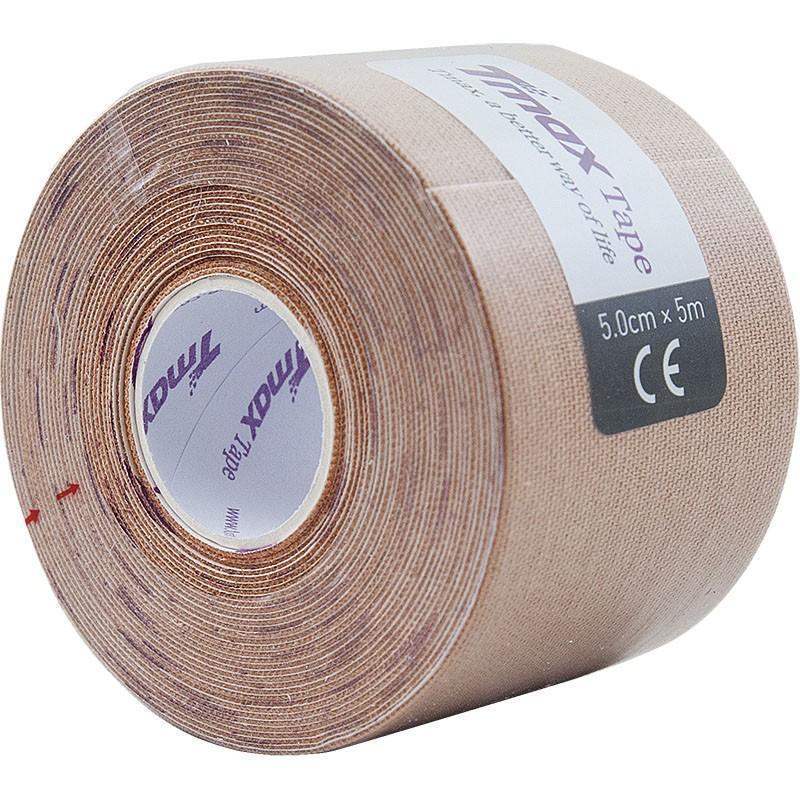 Тейп кинезиологический Tmax Extra Sticky Biege (5 см x 5 м), арт. 423112, телесный Тейп кинезиологический Tmax Extra Sticky Biege (5 см x 5 м), арт. 423112, телесный