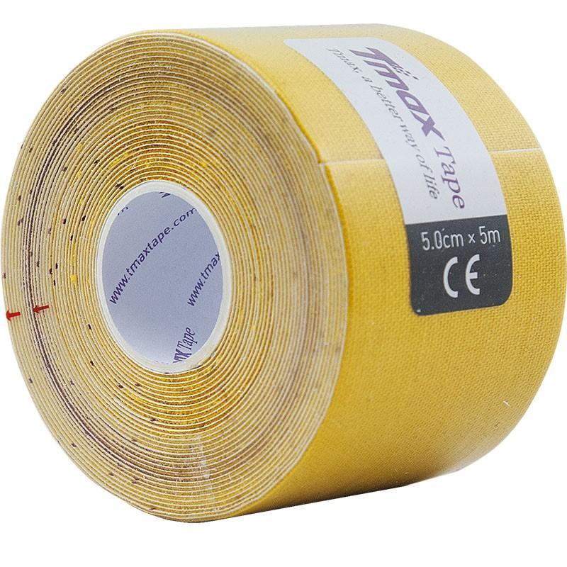 Тейп кинезиологический Tmax Extra Sticky Yellow (5 см x 5 м), арт. 423174, желтый Тейп кинезиологический Tmax Extra Sticky Yellow (5 см x 5 м), арт. 423174, желтый