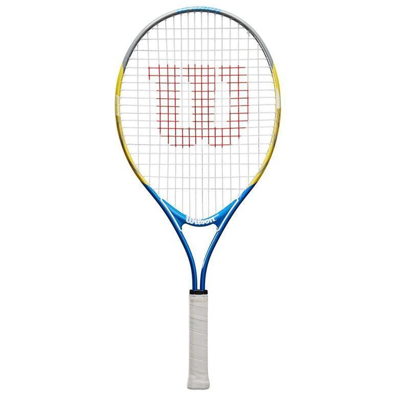 Ракетка б/т Wilson US OPEN 25, арт. WRT20330U,для детей 9-10 лет, алюминий,со струнами, желто-синий Ракетка б/т Wilson US OPEN 25, арт. WRT20330U,для детей 9-10 лет, алюминий,со струнами, желто-синий
