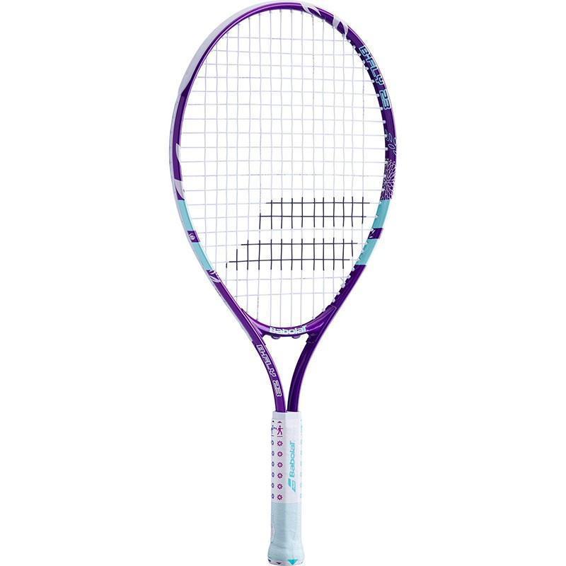 Ракетка б/т дет. BABOLAT B`FLY 23 Gr000, арт.140244, для 7-9лет, алюминий,со струнами,фиолет-бирюз Ракетка б/т дет. BABOLAT B`FLY 23 Gr000, арт.140244, для 7-9лет, алюминий,со струнами,фиолет-бирюз