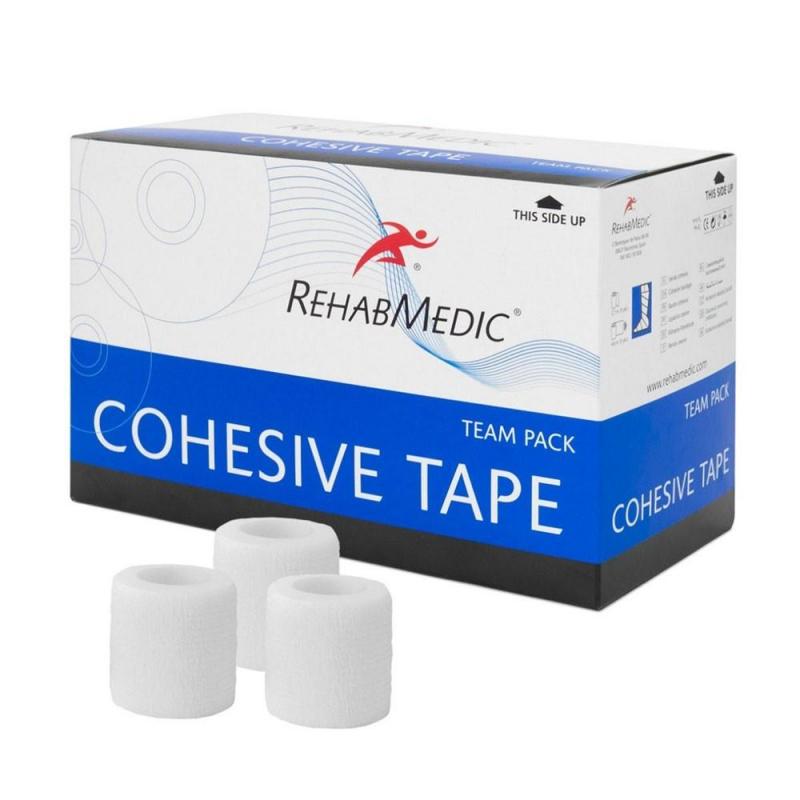 Тейп спорт. когезивн. Rehab Cohesive Tape, арт.RMV0212WH, поливискоза, 5см x 4.6м, уп. 30 шт, бел Тейп спорт. когезивн. Rehab Cohesive Tape, арт.RMV0212WH, поливискоза, 5см x 4.6м, уп. 30 шт, бел