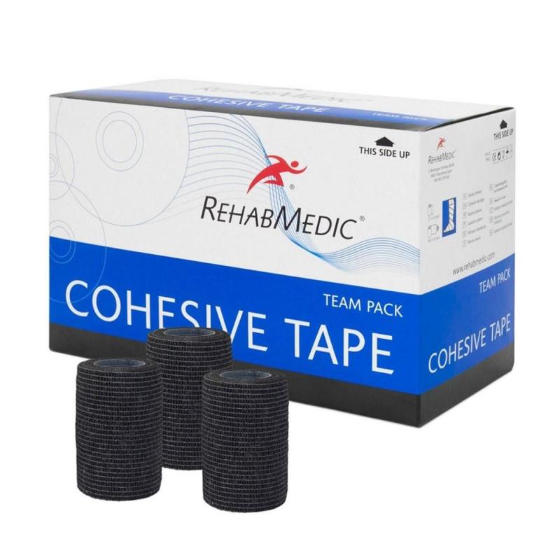 Тейп спорт. когезивн. Rehab Cohesive Tape, арт.RMV0213BK, поливискоза, 7.5см x 4.6м, уп. 20 шт, черн Тейп спорт. когезивн. Rehab Cohesive Tape, арт.RMV0213BK, поливискоза, 7.5см x 4.6м, уп. 20 шт, черн