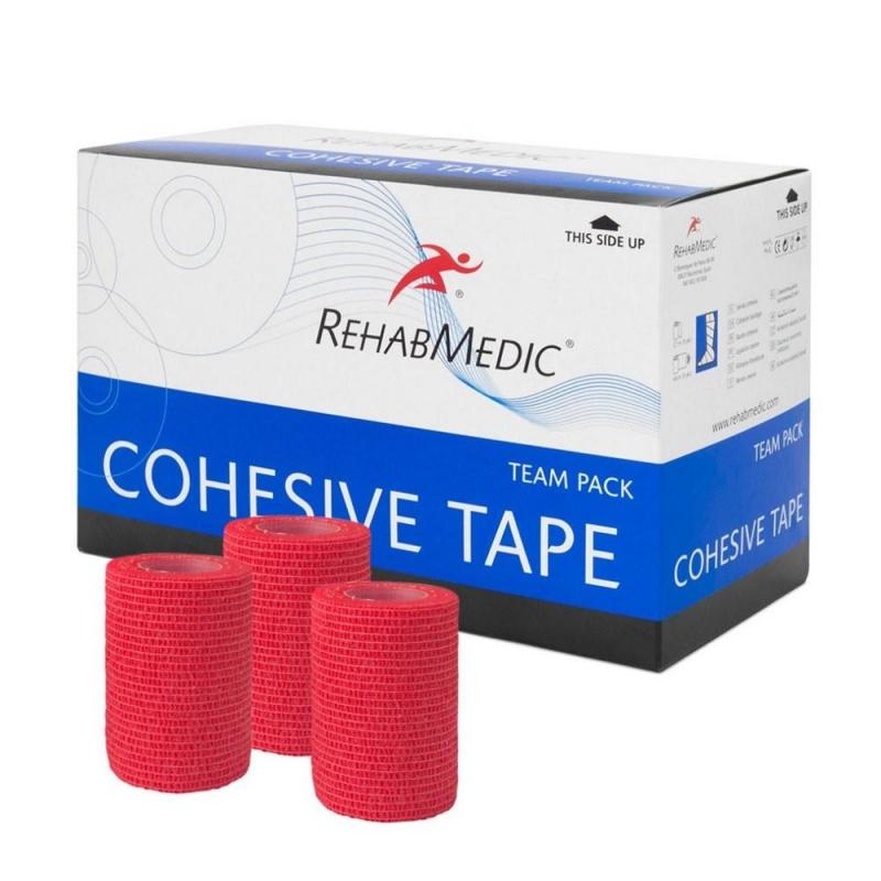 Тейп спорт. когезивн. Rehab Cohesive Tape, арт.RMV0213RD, поливискоза, 7.5см x 4.6м, уп. 20 шт, крас Тейп спорт. когезивн. Rehab Cohesive Tape, арт.RMV0213RD, поливискоза, 7.5см x 4.6м, уп. 20 шт, крас