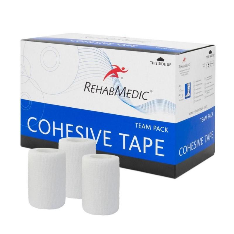 Тейп спорт. когезивн. Rehab Cohesive Tape, арт.RMV0213WH, поливискоза, 7.5см x 4.6м, уп. 20 шт, бел Тейп спорт. когезивн. Rehab Cohesive Tape, арт.RMV0213WH, поливискоза, 7.5см x 4.6м, уп. 20 шт, бел