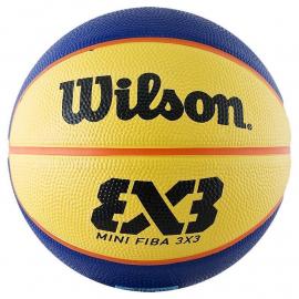 Мяч баск. WILSON FIBA3x3 Replica Mini, арт.WTB1733XB, р.3, резина, бутил. камера, сине-желтый