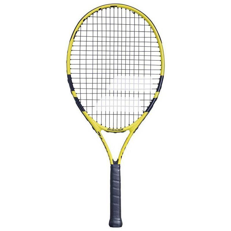 Ракетка б/т дет. BABOLAT Nadal 23 Gr00, арт.140248, для 7-8 лет, алюминий, со струнами,черно-желтый Ракетка б/т дет. BABOLAT Nadal 23 Gr00, арт.140248, для 7-8 лет, алюминий, со струнами,черно-желтый