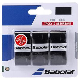 Овергрип BABOLAT Pro Tour X3, арт.653037-105, упак. по 3 шт, 0.6 мм, 115 см, черный