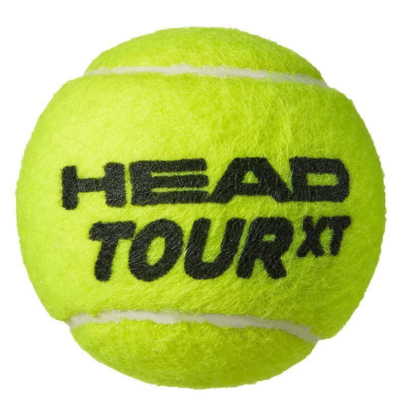 Мяч теннисный HEAD TOUR XT 3B,арт.570823, уп.3 шт,одобр.ITF,сукно,нат.резина,желтый