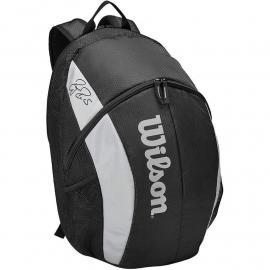 Рюкзак спорт. Wilson Team Backpack, арт. WR8005901001, с карманом под 2 тен.ракетки, черно-серый