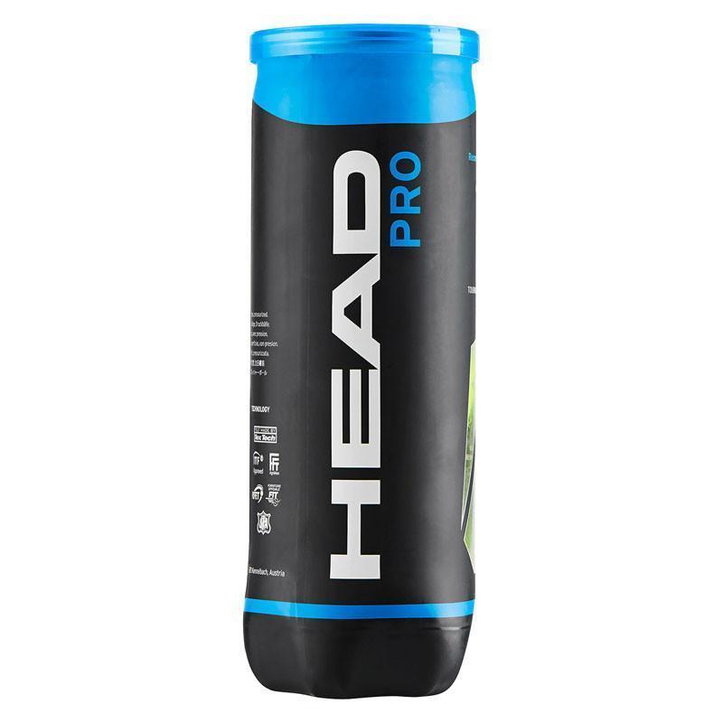 Мяч теннисный HEAD Pro 3B,арт.571603/571701, уп.3 шт,одобр.ITF,сукно,нат.резина,желтый Мяч теннисный HEAD Pro 3B,арт.571603/571701, уп.3 шт,одобр.ITF,сукно,нат.резина,желтый
