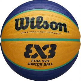 Мяч баск. WILSON FIBA3x3 Replica, арт.WTB1133XB, р.5, резина, бутил. камера, сине-желтый