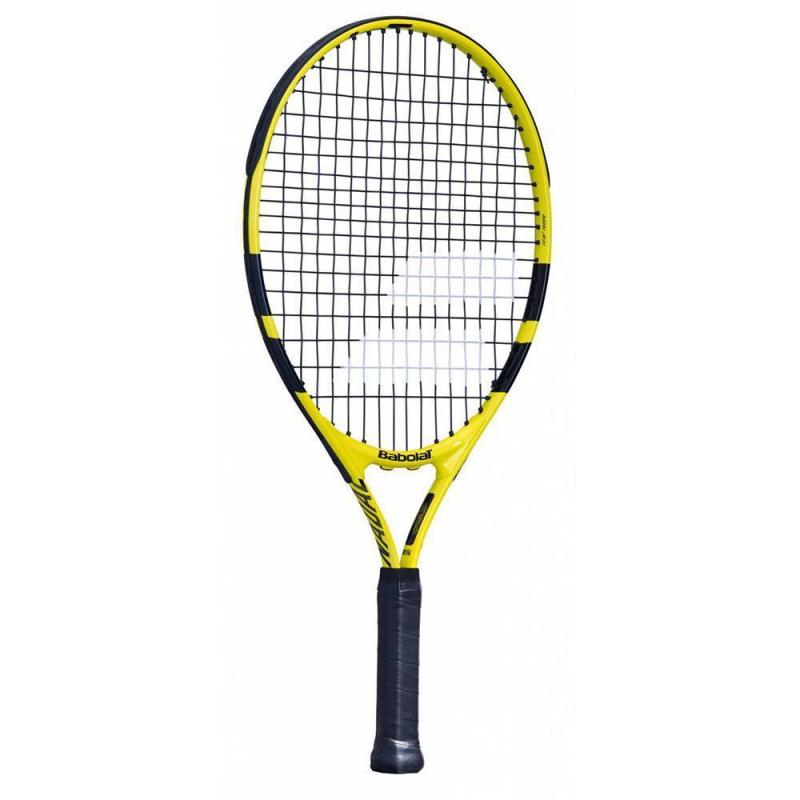 Ракетка б/т дет. BABOLAT Nadal 21 Gr000, арт.140247, для 5-7 лет, алюминий, со струнами,черно-желтый Ракетка б/т дет. BABOLAT Nadal 21 Gr000, арт.140247, для 5-7 лет, алюминий, со струнами,черно-желтый