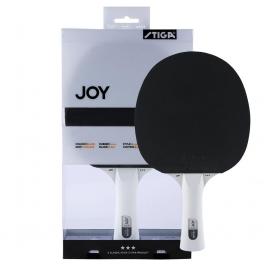 Ракетка для н/т Stiga JOY***, арт.189701, для тренир., накладка 1,9 мм,ITTF, кон. ручка, черная Ракетка для н/т Stiga JOY***, арт.189701, для тренир., накладка 1,9 мм,ITTF, кон. ручка, черная