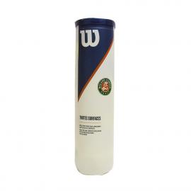 Мяч теннисный WILSON Roland Garros All CT арт. WRT116400, фетр, нат.резина,. уп.4 шт Мяч теннисный WILSON Roland Garros All CT арт. WRT116400, фетр, нат.резина,. уп.4 шт