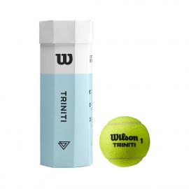Мяч теннисный WILSON Triniti арт. WRT125200 , фетр, нат.резина,. уп.3 шт, голубо-белый Мяч теннисный WILSON Triniti арт. WRT125200 , фетр, нат.резина,. уп.3 шт, голубо-белый
