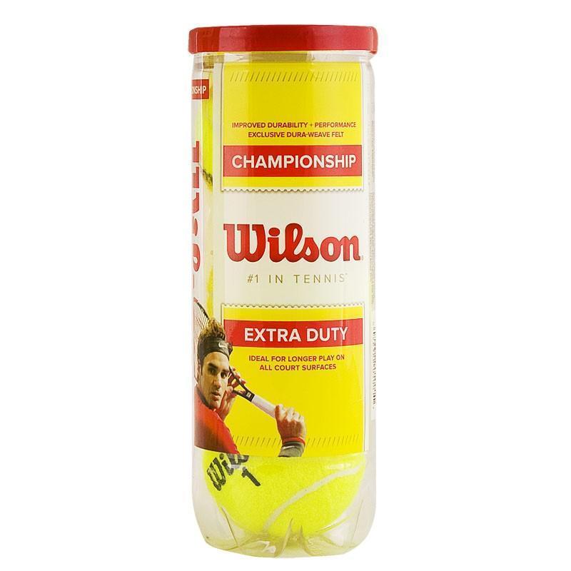 Мяч теннисный WILSON Championship, арт. WRT100101, одобр.ITF и USTA,фетр,нат.резина, уп.3 шт, желтый Мяч теннисный WILSON Championship, арт. WRT100101, одобр.ITF и USTA,фетр,нат.резина, уп.3 шт, желтый