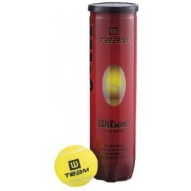 Мяч теннисный WILSON TeamW Practice, арт. WRT111900,избыт.давл, фетр, нат.резина, уп.4 шт, желтый