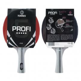 Ракетка для н/т TORRES Profi 5*, арт.TT0009, для спортсменов, накладка 2,0 мм, конич. ручка