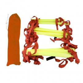 Лестница для тренировок, арт.У792/MR-L5.4, дл. 5,4 м, шир. 51 см, пластик, полиэстер, желт-красная