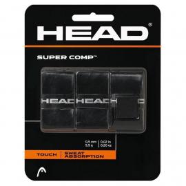 Овергрип Head Super Comp (ЧЕРНЫЙ), арт.285088-BK, 0.5 мм, 3 шт, черный