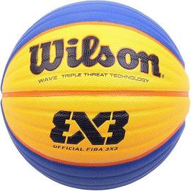 Мяч баск. WILSON FIBA3x3 Official, арт.WTB0533XB, р.6, FIBA Appr., синт. PU, бутил. кам, сине-желтый